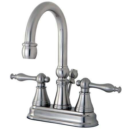 Kingston Brass 4" Centerset Bathroom Faucet, Brushed Nickel KS2618NL